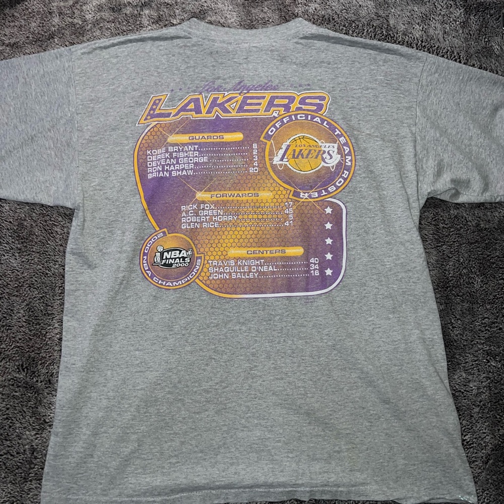 2000 LA Lakers NBA finals champion tee